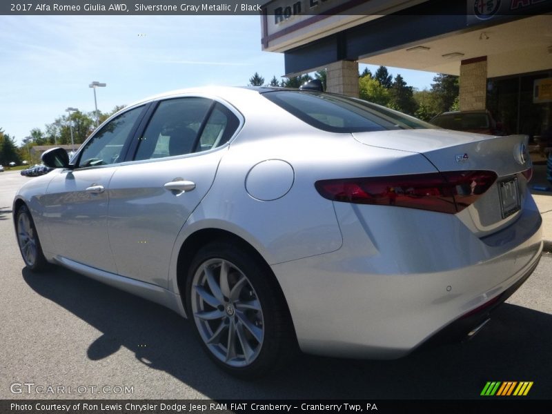 Silverstone Gray Metallic / Black 2017 Alfa Romeo Giulia AWD