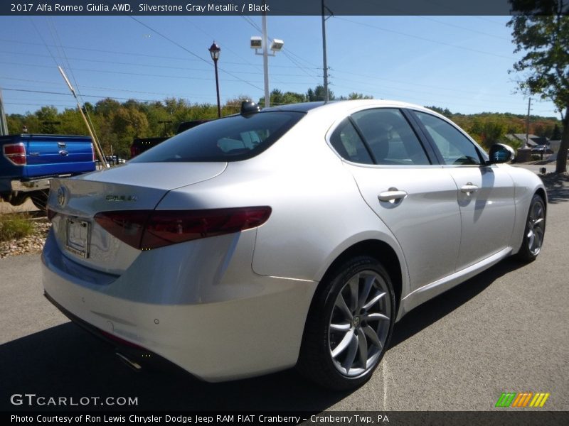 Silverstone Gray Metallic / Black 2017 Alfa Romeo Giulia AWD