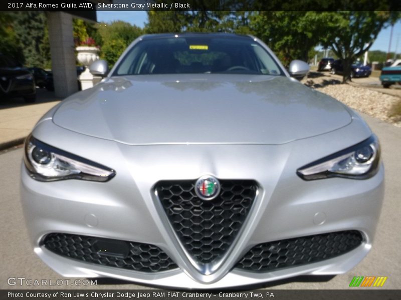 Silverstone Gray Metallic / Black 2017 Alfa Romeo Giulia AWD