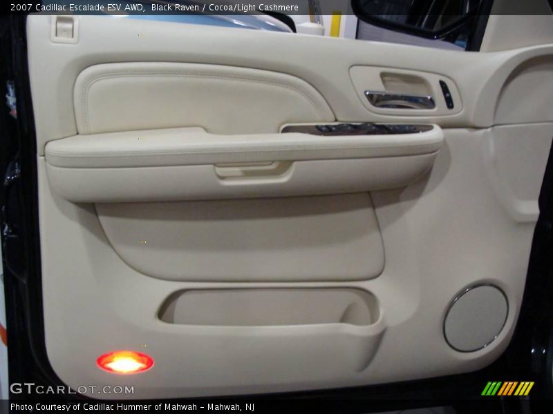 Black Raven / Cocoa/Light Cashmere 2007 Cadillac Escalade ESV AWD
