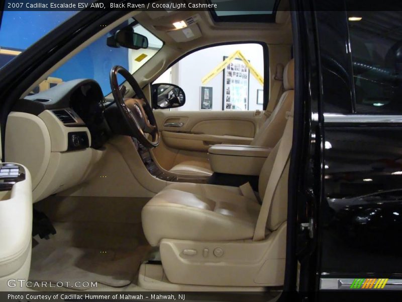 Black Raven / Cocoa/Light Cashmere 2007 Cadillac Escalade ESV AWD