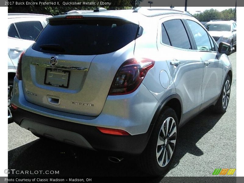 Quicksilver Metallic / Ebony 2017 Buick Encore Preferred II
