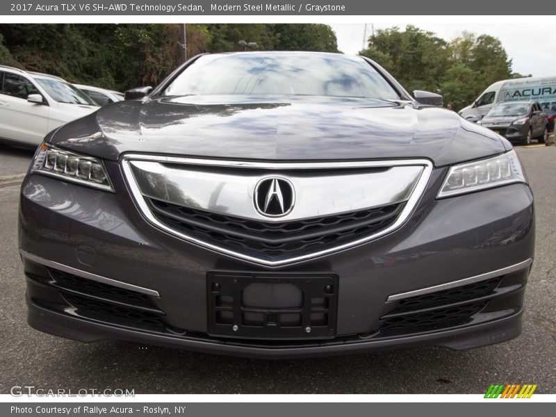 Modern Steel Metallic / Graystone 2017 Acura TLX V6 SH-AWD Technology Sedan
