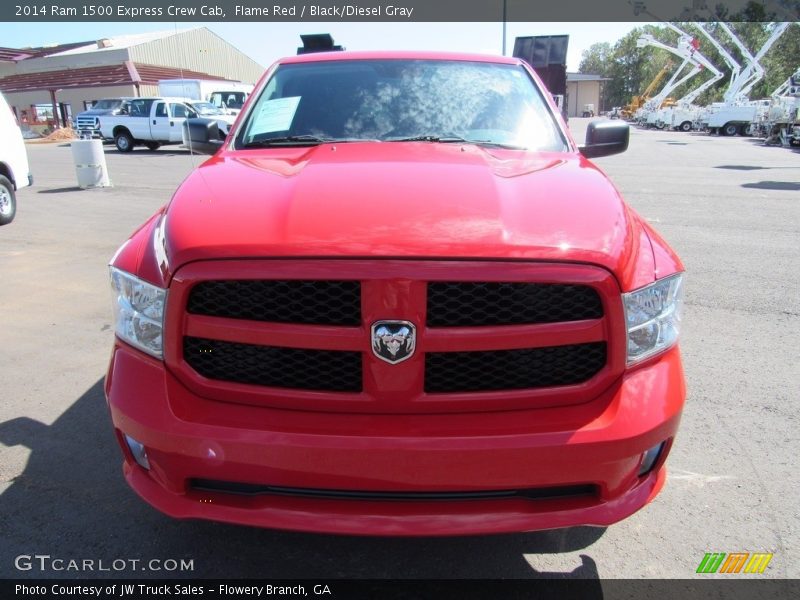 Flame Red / Black/Diesel Gray 2014 Ram 1500 Express Crew Cab