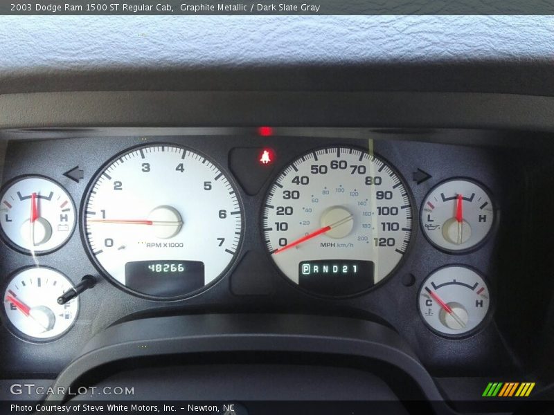 Graphite Metallic / Dark Slate Gray 2003 Dodge Ram 1500 ST Regular Cab