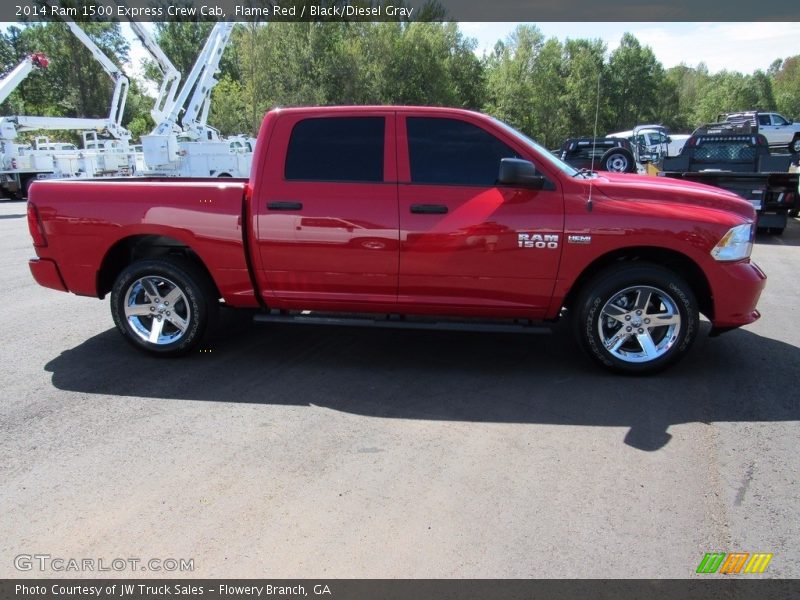 Flame Red / Black/Diesel Gray 2014 Ram 1500 Express Crew Cab