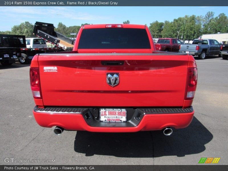 Flame Red / Black/Diesel Gray 2014 Ram 1500 Express Crew Cab