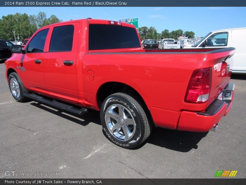 Flame Red / Black/Diesel Gray 2014 Ram 1500 Express Crew Cab