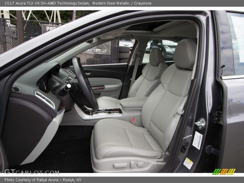 Modern Steel Metallic / Graystone 2017 Acura TLX V6 SH-AWD Technology Sedan