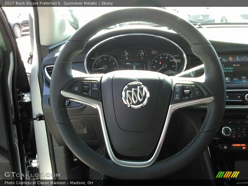 Quicksilver Metallic / Ebony 2017 Buick Encore Preferred II