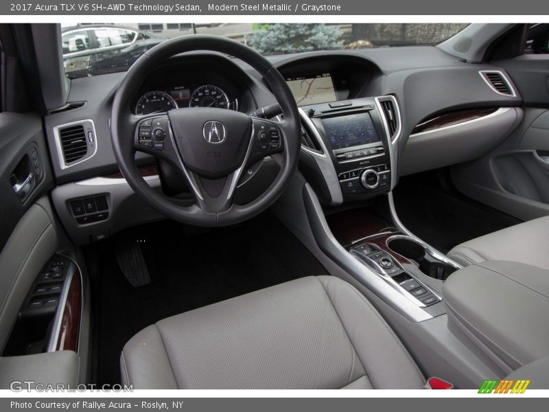 Modern Steel Metallic / Graystone 2017 Acura TLX V6 SH-AWD Technology Sedan