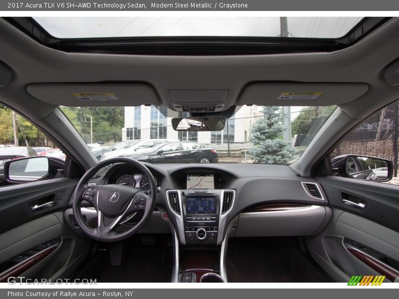 Modern Steel Metallic / Graystone 2017 Acura TLX V6 SH-AWD Technology Sedan