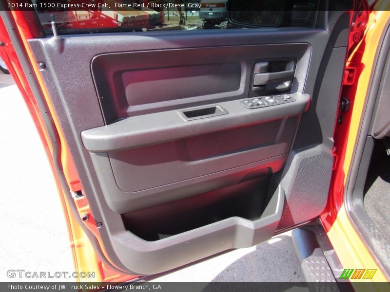 Flame Red / Black/Diesel Gray 2014 Ram 1500 Express Crew Cab