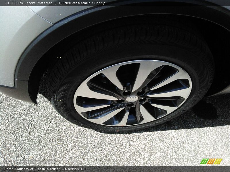 Quicksilver Metallic / Ebony 2017 Buick Encore Preferred II