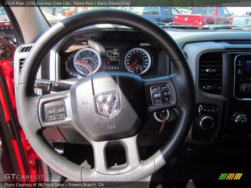 Flame Red / Black/Diesel Gray 2014 Ram 1500 Express Crew Cab