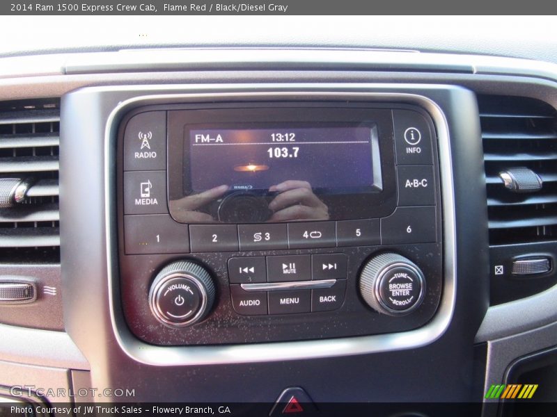Flame Red / Black/Diesel Gray 2014 Ram 1500 Express Crew Cab