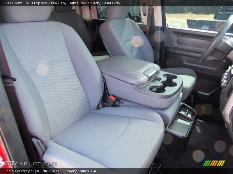 Flame Red / Black/Diesel Gray 2014 Ram 1500 Express Crew Cab