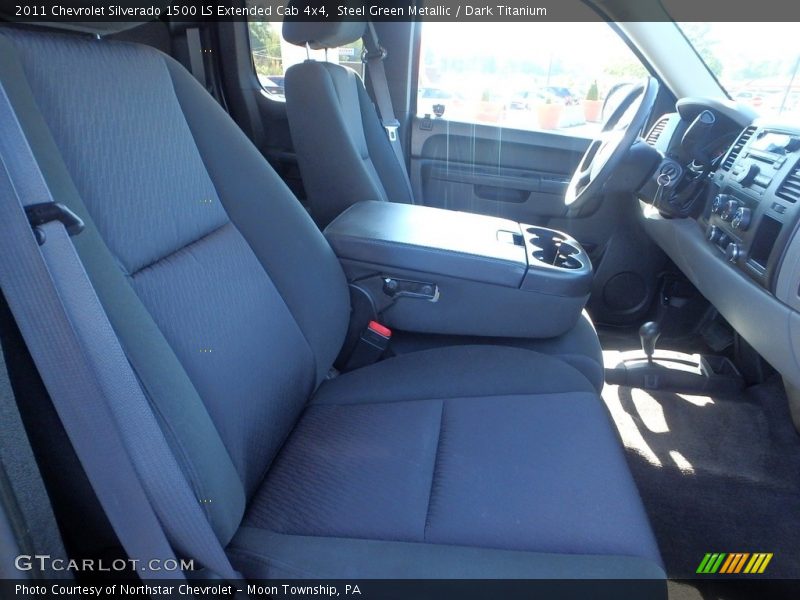 Steel Green Metallic / Dark Titanium 2011 Chevrolet Silverado 1500 LS Extended Cab 4x4