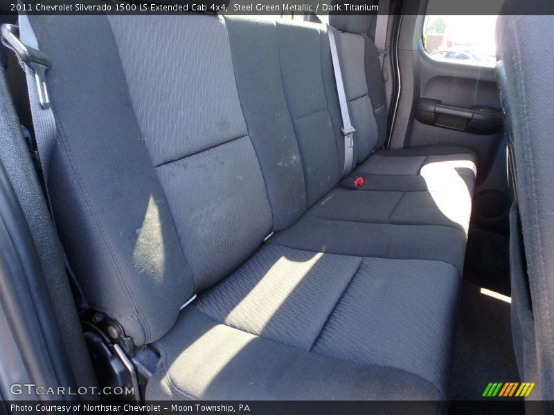 Steel Green Metallic / Dark Titanium 2011 Chevrolet Silverado 1500 LS Extended Cab 4x4