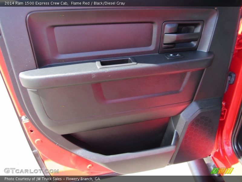 Flame Red / Black/Diesel Gray 2014 Ram 1500 Express Crew Cab