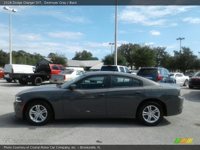 Destroyer Gray / Black 2018 Dodge Charger SXT