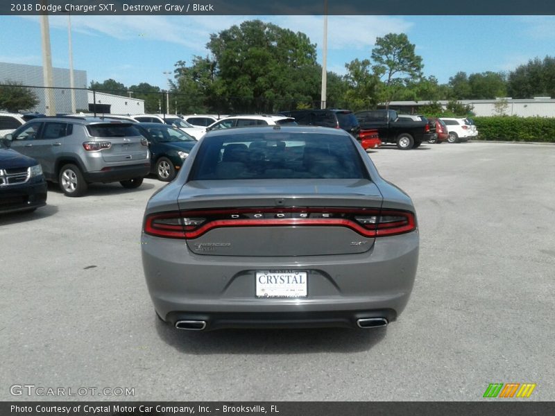Destroyer Gray / Black 2018 Dodge Charger SXT