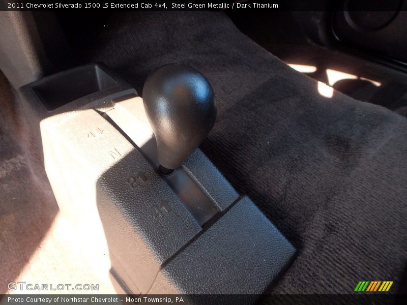 Steel Green Metallic / Dark Titanium 2011 Chevrolet Silverado 1500 LS Extended Cab 4x4