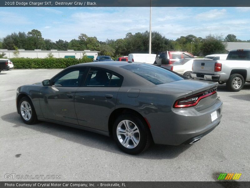 Destroyer Gray / Black 2018 Dodge Charger SXT