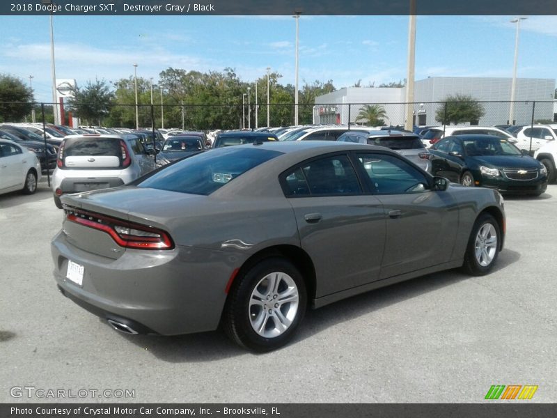 Destroyer Gray / Black 2018 Dodge Charger SXT