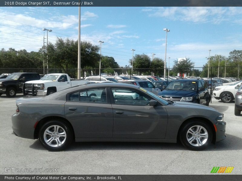 Destroyer Gray / Black 2018 Dodge Charger SXT