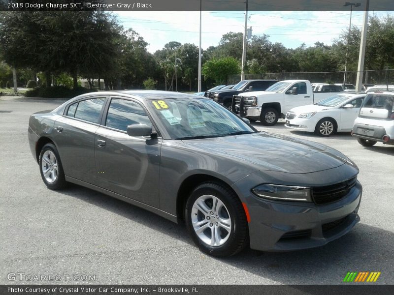 Destroyer Gray / Black 2018 Dodge Charger SXT
