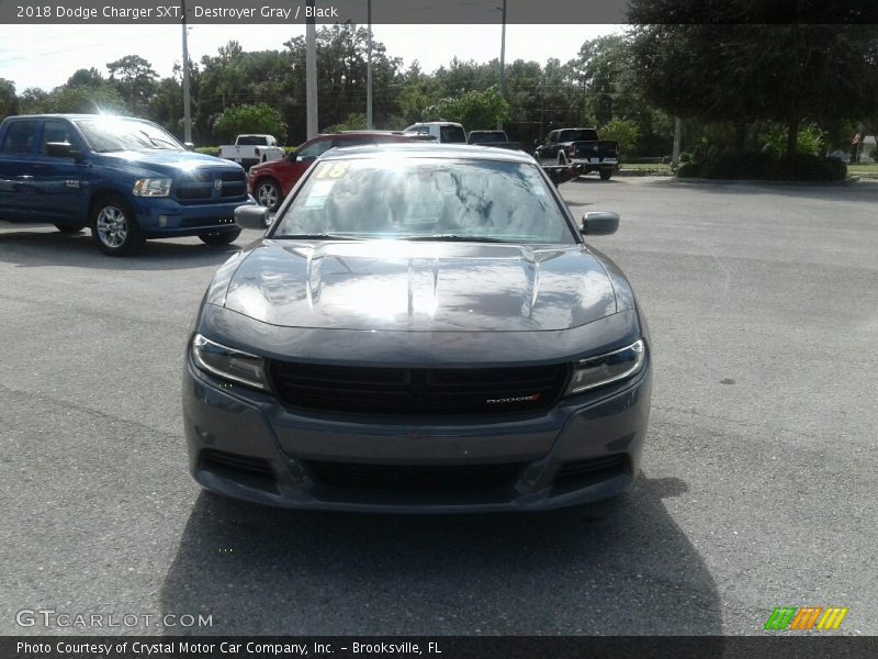 Destroyer Gray / Black 2018 Dodge Charger SXT