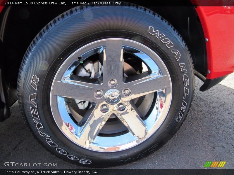 Flame Red / Black/Diesel Gray 2014 Ram 1500 Express Crew Cab