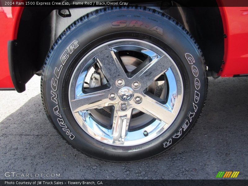 Flame Red / Black/Diesel Gray 2014 Ram 1500 Express Crew Cab