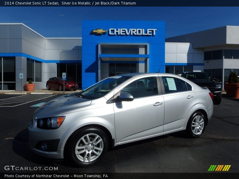 Silver Ice Metallic / Jet Black/Dark Titanium 2014 Chevrolet Sonic LT Sedan
