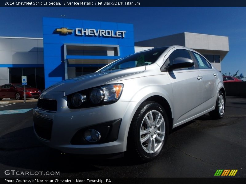 Silver Ice Metallic / Jet Black/Dark Titanium 2014 Chevrolet Sonic LT Sedan