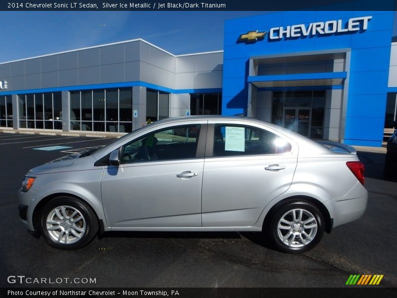 Silver Ice Metallic / Jet Black/Dark Titanium 2014 Chevrolet Sonic LT Sedan