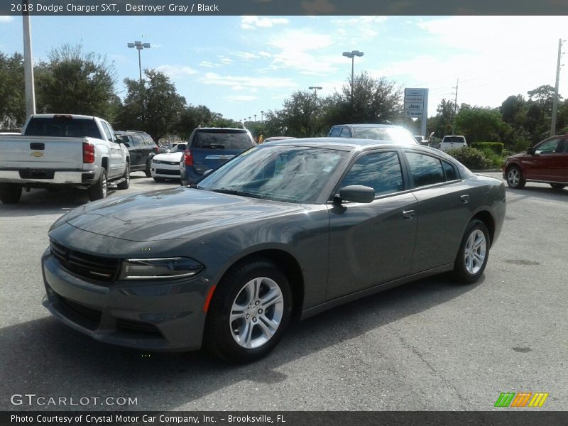 Destroyer Gray / Black 2018 Dodge Charger SXT