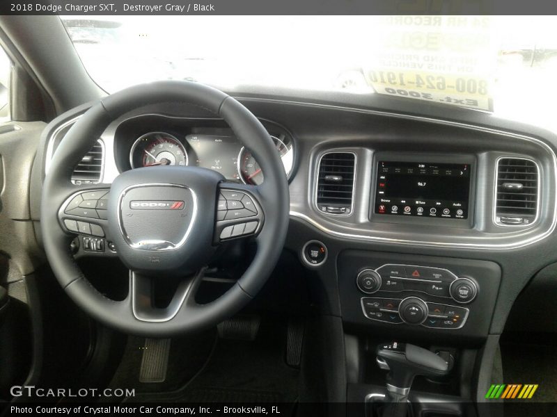 Destroyer Gray / Black 2018 Dodge Charger SXT
