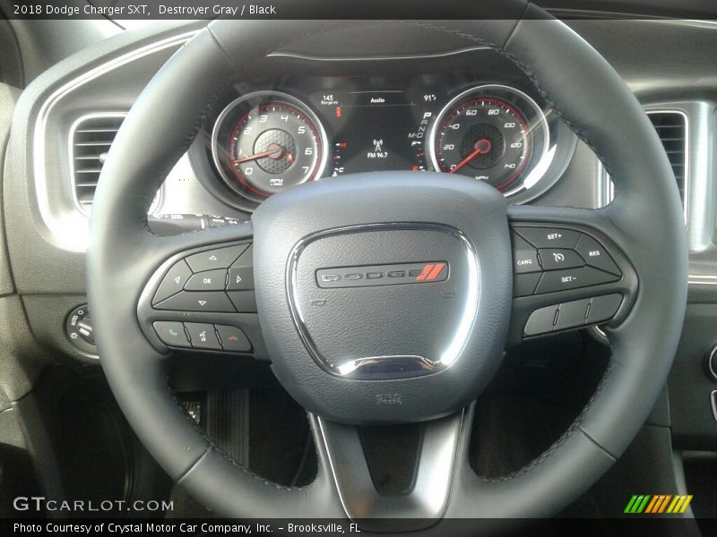 Destroyer Gray / Black 2018 Dodge Charger SXT