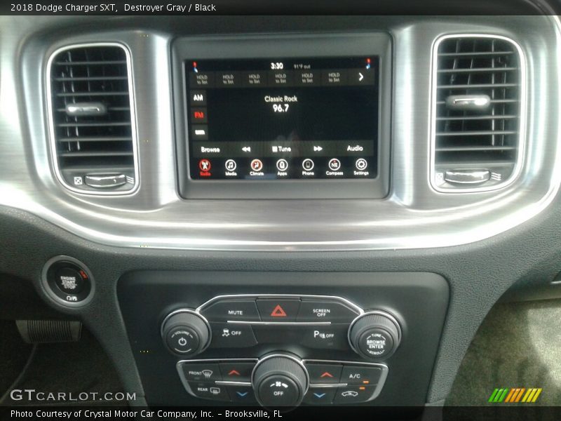Destroyer Gray / Black 2018 Dodge Charger SXT