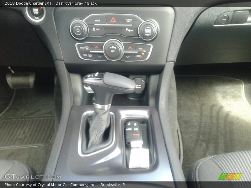 Destroyer Gray / Black 2018 Dodge Charger SXT