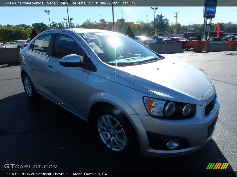 Silver Ice Metallic / Jet Black/Dark Titanium 2014 Chevrolet Sonic LT Sedan