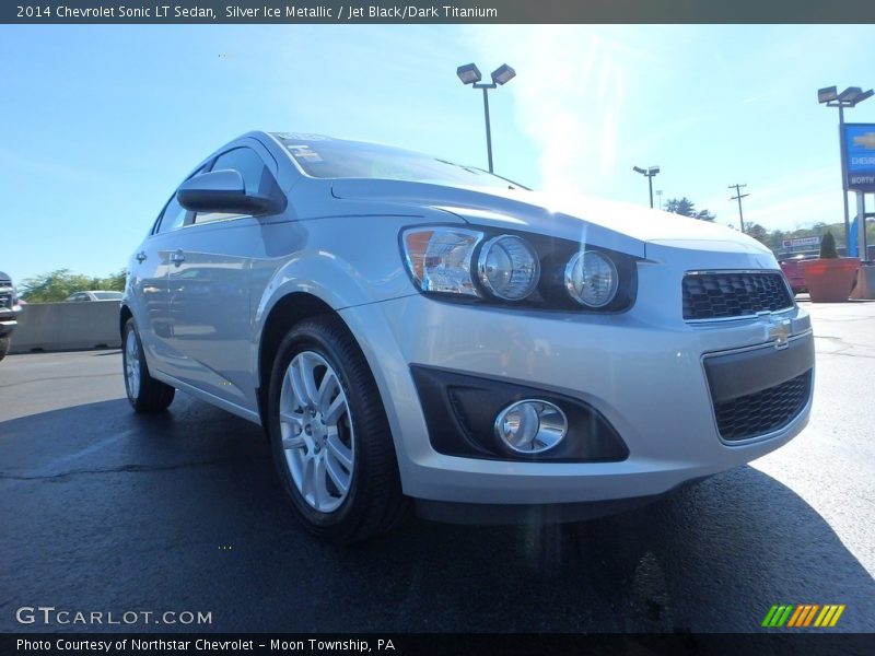 Silver Ice Metallic / Jet Black/Dark Titanium 2014 Chevrolet Sonic LT Sedan