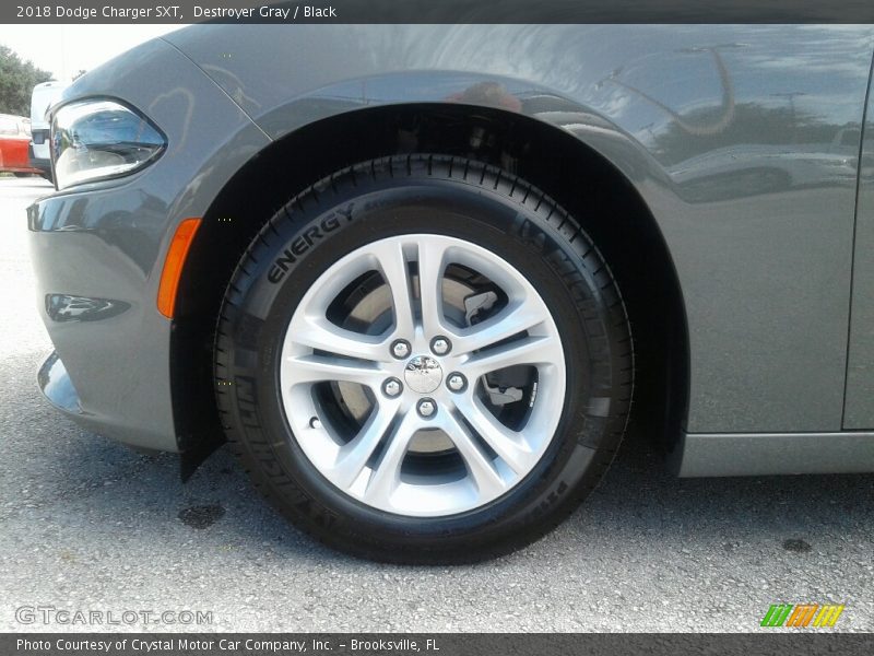 Destroyer Gray / Black 2018 Dodge Charger SXT