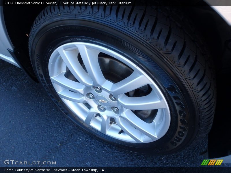 Silver Ice Metallic / Jet Black/Dark Titanium 2014 Chevrolet Sonic LT Sedan