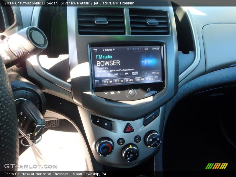 Silver Ice Metallic / Jet Black/Dark Titanium 2014 Chevrolet Sonic LT Sedan