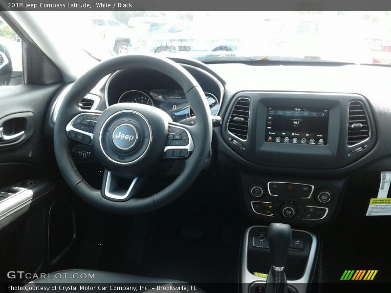 White / Black 2018 Jeep Compass Latitude