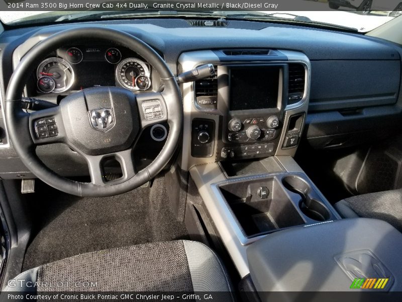 Granite Crystal Metallic / Black/Diesel Gray 2014 Ram 3500 Big Horn Crew Cab 4x4 Dually