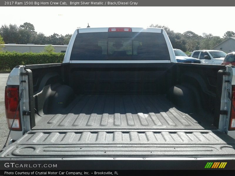 Bright Silver Metallic / Black/Diesel Gray 2017 Ram 1500 Big Horn Crew Cab